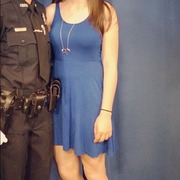 Express blue basic dress - Picture 1 of 3